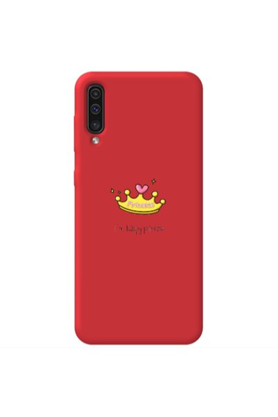 Other Samsung A70 Happy princess Red Colored Silicone TPU Θήκη