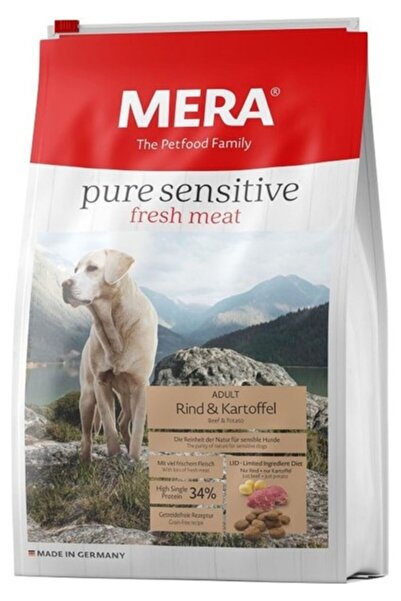Mera Pure Sensitive Biftekli ve Patatesli Tahılsız Yetişkin Köpek Maması 4 kg