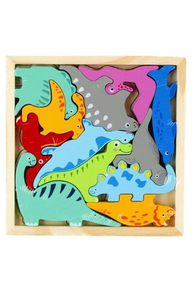 Mega Creative Puzzle din lemn / jucarie educativa, Mega Creative, Dinozauri, ...