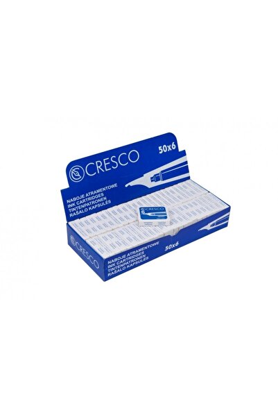 MC Micostore Patroane cerneala scurte (rezerve) Cresco 80021, cerneala albastra, set 6 buc