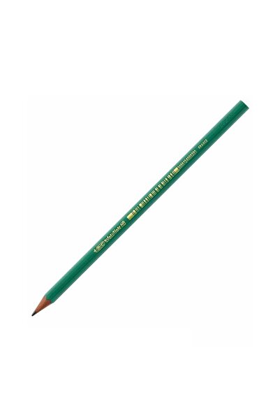 MC Micostore Creion grafit Bic Evolution 650, HB, corp hexagonal verde, fara ...