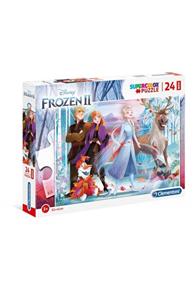 MC Micostore Puzzle carton 24 piese Supercolor Maxi - Frozen - in the wood, 2...