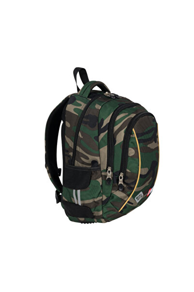 MC Micostore Ghiozdan Army Moro, 3 compartimente, 2 buzunare, kaki camuflaj, ...