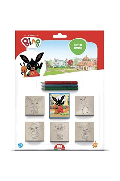 OEM Set Multiprint Bing cu 5 ștampile, cu cerneală și 3 creioane colorate
