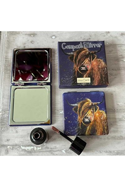 OEM Oglinda compactă "Vaca de munte" în cutie Alex Clark, 70x70 mm