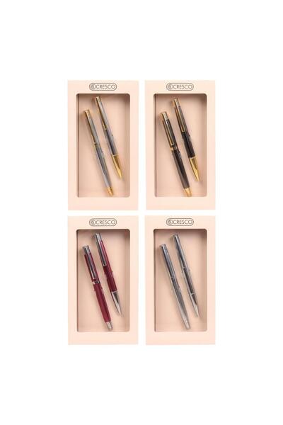 OEM Cresco Elegant set de scris stilou și pix în cutie cadou MIX