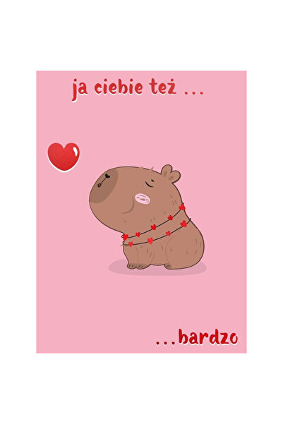 OEM Henry Carnet de Ziua Îndrăgostiților B6 Capybara aurit cu plic