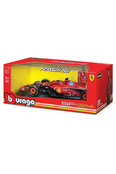 BBURAGO Macheta 1:18 Scuderia Ferrari Formula -Sf24 -Vers. Deluxe Rosu #16 Ch...
