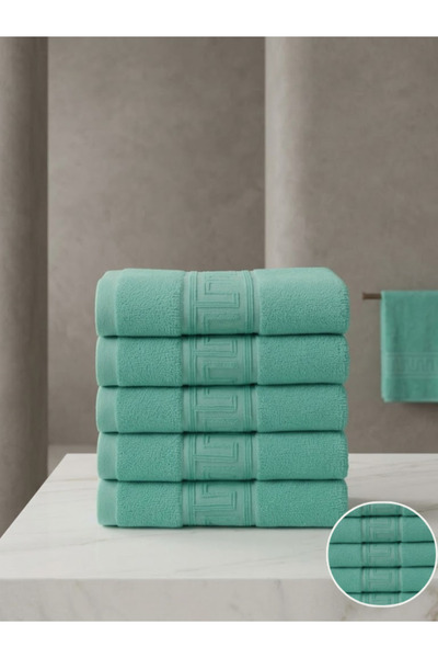 Truva Home Σετ 5 Πετσετών Μπάνιου Ξενοδοχείου Ελληνικής Κατασκευής (Άνω & Κάτ...