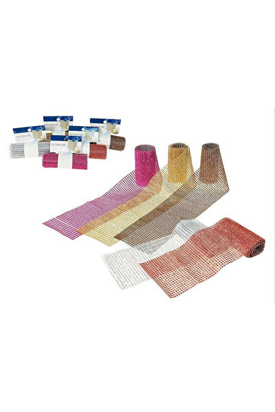 OEM ADAR Bandă decorativă cu cristale 120x12 cm MIX, blister