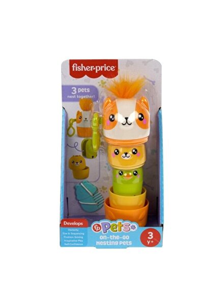 OEM Set Fisher-Price Animăluțe de pluș cu pieptene pentru copii 3+