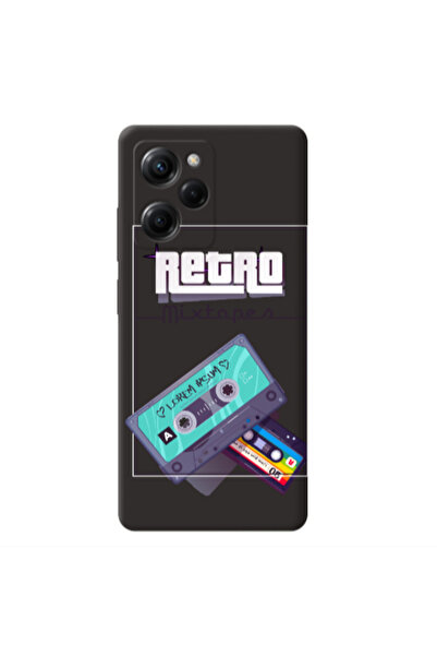 Other Xiaomi Poco X5 Pro Mixtapes Black Colored Silicone TPU Θήκη