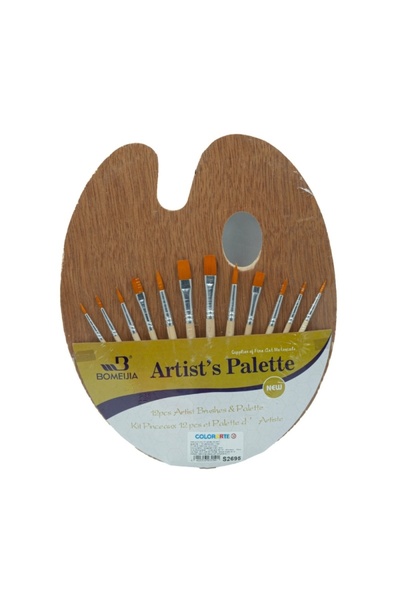 MC Micostore Set pictura Cnx A0457 - 13 piese - paleta + 12 pensule