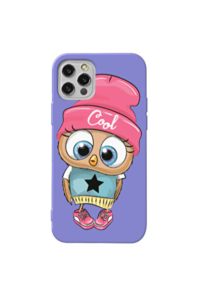 Other Apple iPhone 12 Pro Cool Star Purple Colored Silicone TPU Θήκη