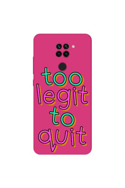Other Xiaomi Redmi Note 9 Too Legit To Quit Fuchsia Colored Silicone TPU Θήκη