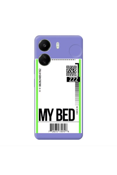 Other Xiaomi Redmi 13C My Bed ZZZ Purple Colored Silicone TPU Θήκη