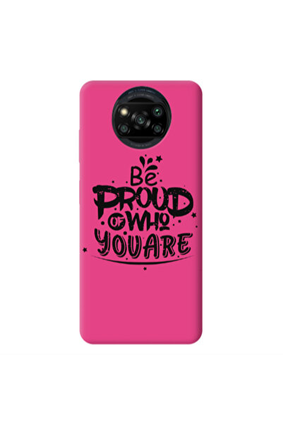 Other Xiaomi Poco X3 /X3 Pro Be proud of who you are Fuchsia Colored Silicone...