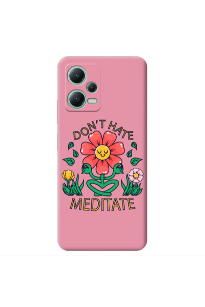 Other Xiaomi Redmi Note 12 Pro 5G Meditate Pink Colored Silicone TPU Θήκη