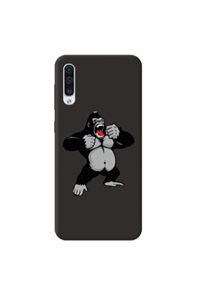 Other Samsung A50 Angry Gorilla2 Black Colored Silicone TPU Θήκη