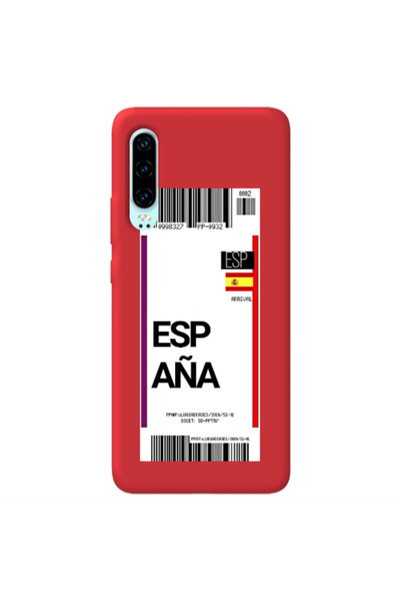 Other Huawei P30 Espana Arrival Red Colored Silicone TPU Θήκη