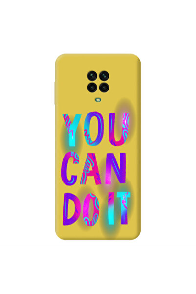 Other Xiaomi Redmi Note 9 Pro You Can Doit Yellow Colored Silicone TPU Θήκη