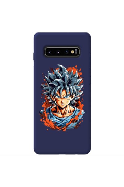 Other Samsung S10 Anime Goku Dark blue Colored Silicone TPU Θήκη