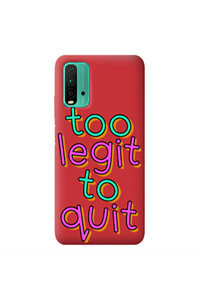 Other Xiaomi Poco M3 Too Legit To Quit Red Colored Silicone TPU Θήκη