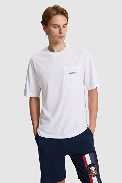 U.S. Polo Assn. Men's White Comfort Fit Crew Neck T-Shirt 50326949-Vr013