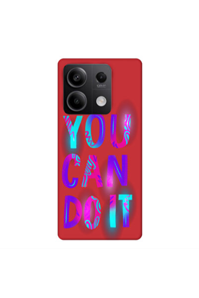 Other Xiaomi Redmi Note 13 5G You Can Doit Red Colored Silicone TPU Θήκη