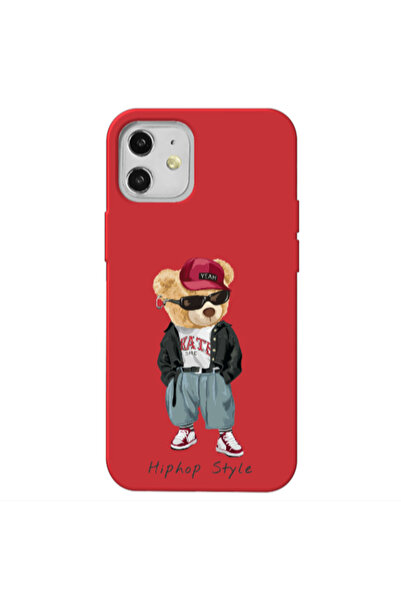 Other Apple iPhone 12 Hip hop style Red Colored Silicone TPU Θήκη