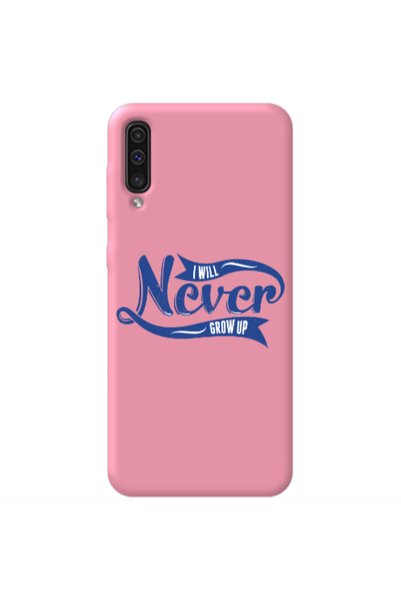 Other Samsung A70 I Will Never Grow Up Pink Colored Silicone TPU Θήκη