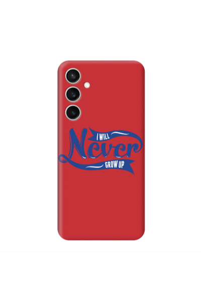 Other Samsung S24 Plus I Will Never Grow Up Red Colored Silicone TPU Θήκη