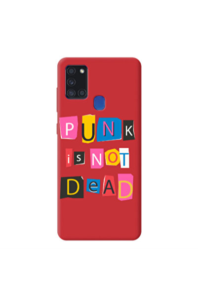 Other Samsung A21S Punk is not Dead Red Colored Silicone TPU Θήκη