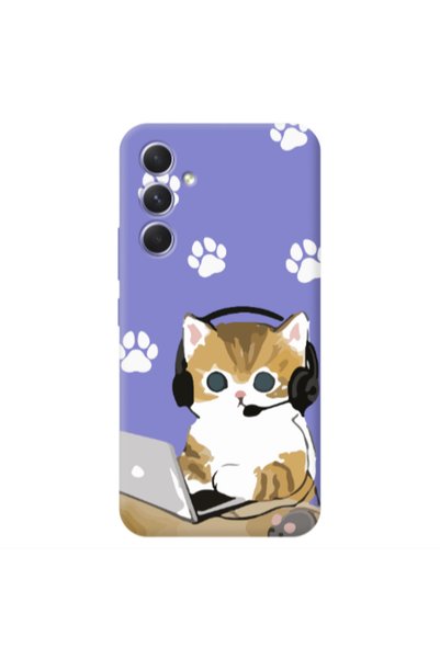 Other Samsung A36 Call Center Purple Colored Silicone TPU Θήκη