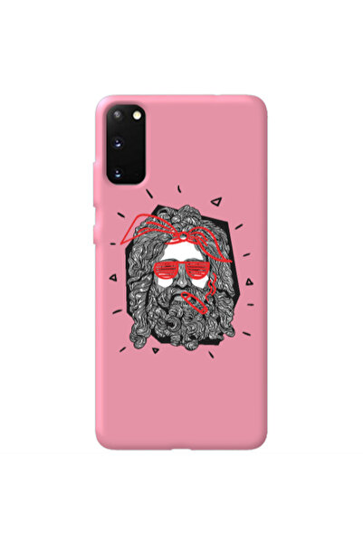 Other Samsung S20 Cool glasses Pink Colored Silicone TPU Θήκη