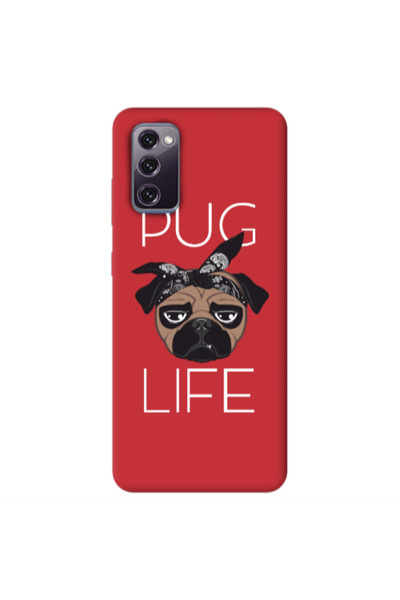 Other Samsung S20 FE Pug Life Red Colored Silicone TPU Θήκη