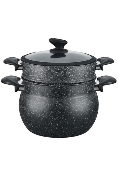 cheffinger Set de vase pentru aburi, acoperit cu marmură, 8 l