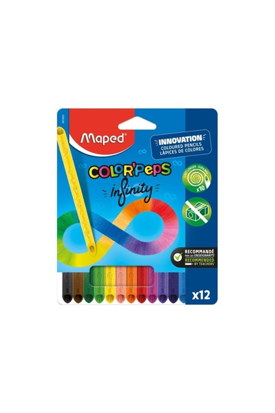 Maped Creioane colorate ColorPeps Infinity 12 culori/set