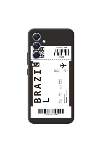 Other Samsung A54 Brazil BRA Black Colored Silicone TPU Θήκη