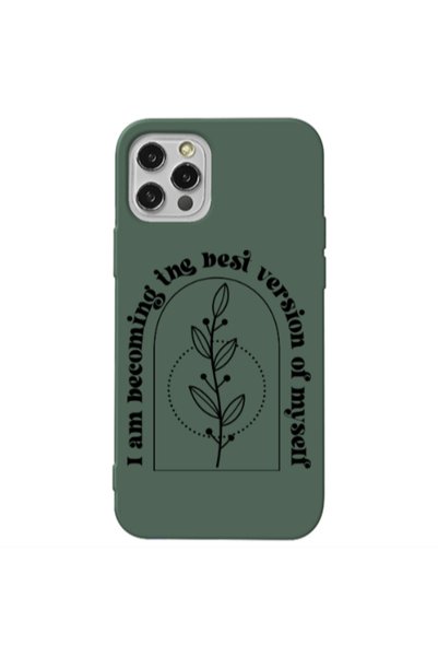 Other Apple iPhone 13 Pro I am Becoming Dark Green Colored Silicone TPU Θήκη