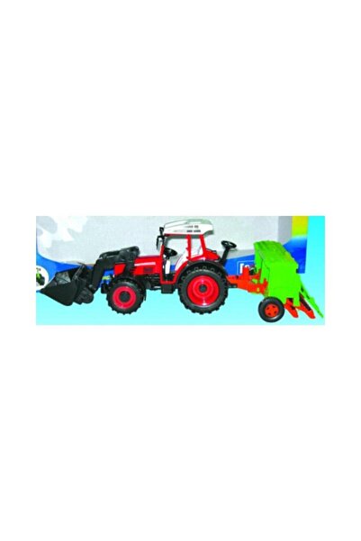 OEM Tractor jucarie Macyszyn Toys cu masina agricola atasata, din plastic, cu...