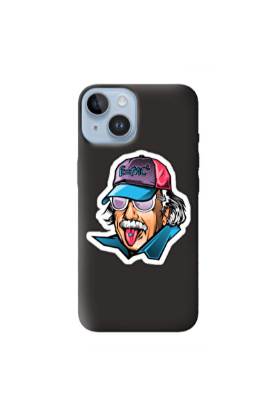 Other Apple iPhone 14 Plus Einstein Black Colored Silicone TPU Θήκη