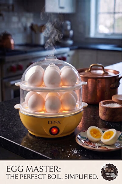 Primo Plus Electric Egg Boiler & Steamer,- Rapid Cooking with Auto-Shutoff Sa...