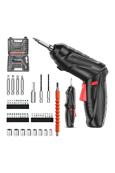 NEXTLY Set mini șurubelniță electrică, 3.6V, 250 RPM, reîncărcabilă prin USB,...
