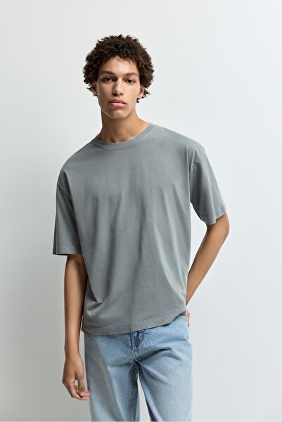 LEFTIES Soluk efektli t-shirt