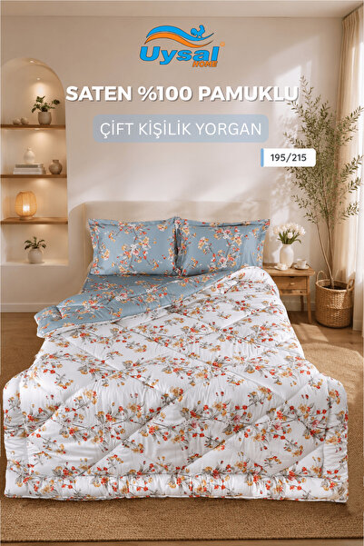 UYSAL SATEN YORGAN %100 PAMUKLU ÇİFT