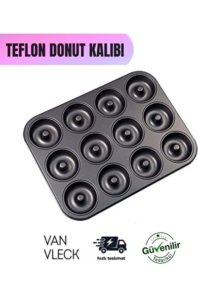 Global Ersat Teflon Donut Mold – Durable, Non-Stick and Practical Baking Mold...