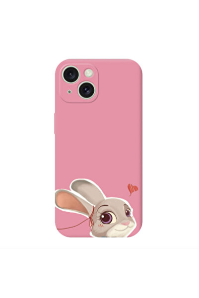 Other Apple iPhone 15 Plus Valentines 16 Pink Colored Silicone TPU Θήκη