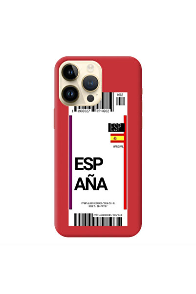Other Apple iPhone 13 Pro Max Espana Arrival Red Colored Silicone TPU Θήκη