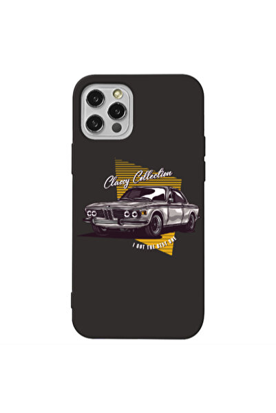 Other Apple iPhone 12 Pro Max Classy Collection Black Colored Silicone TPU Θήκη